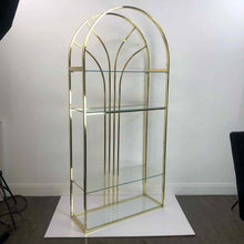 Load image into Gallery viewer, Gold Metal Arch Shelf