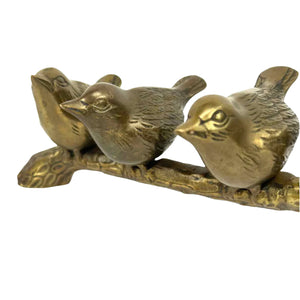 Brass Birds on Branch