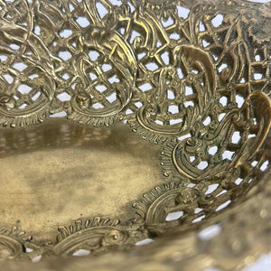 Ornate Brass Cutout Bowl
