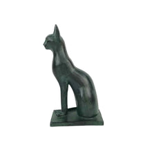 Load image into Gallery viewer, Green Cat Sculpture
