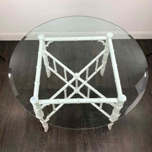 Load image into Gallery viewer, White Faux Bamboo Table