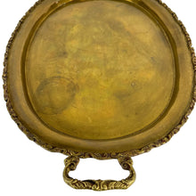Load image into Gallery viewer, Ornate Oval Brass Tray