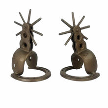 Load image into Gallery viewer, Cast Iron Horseshoe &amp; Spur Bookends