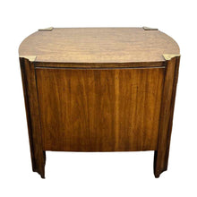 Load image into Gallery viewer, Walnut &amp; Brass End Table