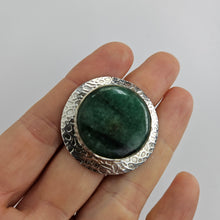 Load image into Gallery viewer, Round Green Statement Ring