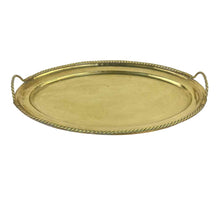 Load image into Gallery viewer, Braided Trim Brass Tray
