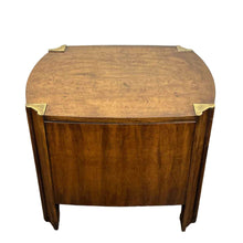 Load image into Gallery viewer, Walnut &amp; Brass End Table