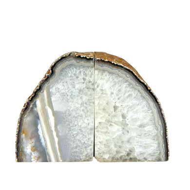 Polished Geode Bookends