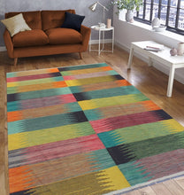 Load image into Gallery viewer, Geometric Kilim Rug