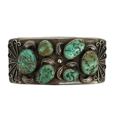 Sterling & Turquoise Belt Buckle