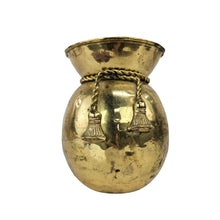 Load image into Gallery viewer, Hammered Brass Tassel Vase
