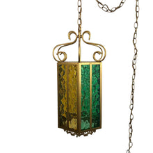 Load image into Gallery viewer, Gold Metal &amp; Glass Pendant