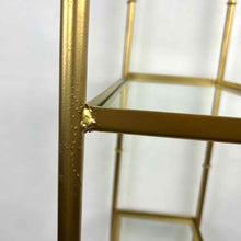 Load image into Gallery viewer, Gold Metal Rattan Shelf