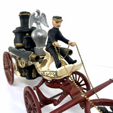 Load image into Gallery viewer, Cast Iron Fire Pumper Wagon Toy