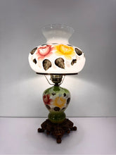 Load image into Gallery viewer, Glass Roses Hurricane Lamp