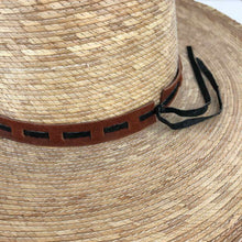 Load image into Gallery viewer, Flat Brim Straw Hat