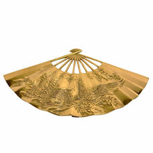 Load image into Gallery viewer, Brass Dragon Fan Wall Hanging
