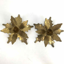 Load image into Gallery viewer, Brass Holly Candleholders