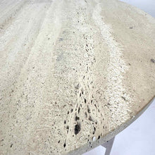 Load image into Gallery viewer, Travertine &amp; Stainless Steel Table