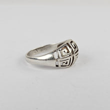 Load image into Gallery viewer, Sterling Greek Key Cutout Ring