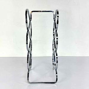 Wavy Chrome Wine Rack