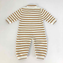 Load image into Gallery viewer, Striped Baby Sweater Romper