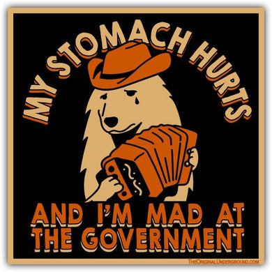 My Stomach Hurts Sticker