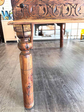 Load image into Gallery viewer, Carved Wooden Table