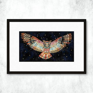 Dolan Geiman Signed Print Owl (The Protector V2)