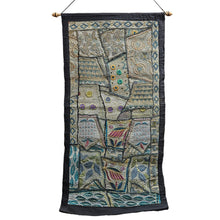 Load image into Gallery viewer, Indian Patchwork Zari Tapestry