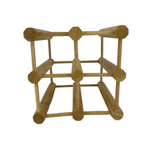 Load image into Gallery viewer, Wooden Dowel Wine Rack