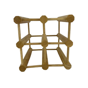 Wooden Dowel Wine Rack