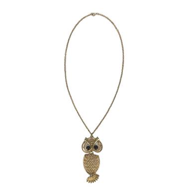 Gold Owl Necklace