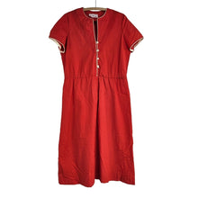 Load image into Gallery viewer, Red &amp; Ivory Mid-Century Dress