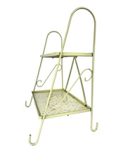 Load image into Gallery viewer, Green Metal Plant Shelf