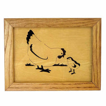 Load image into Gallery viewer, Wood Cut Chicken Art