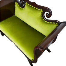 Load image into Gallery viewer, Antique settee new upholstery