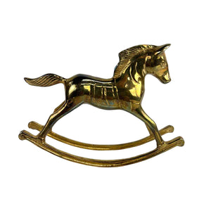 Brass Rocking Horse