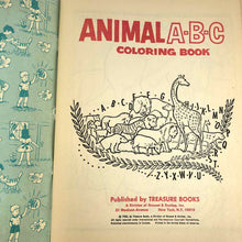 Load image into Gallery viewer, Animal A-B-C Coloring Book