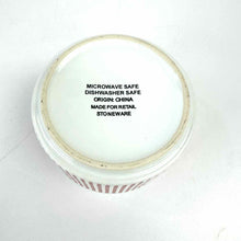 Load image into Gallery viewer, Red &amp; White Striped Bowl