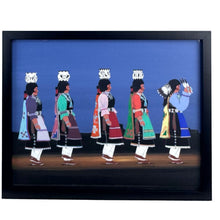 Load image into Gallery viewer, Navajo Night Gathering Framed Painting