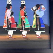 Load image into Gallery viewer, Navajo Night Gathering Framed Painting