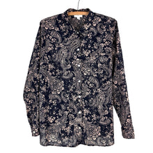 Load image into Gallery viewer, Navy Floral Cotton Blouse
