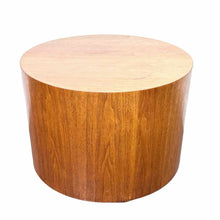 Load image into Gallery viewer, Modern Walnut Drum Table