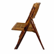 Load image into Gallery viewer, Folding Tortoiseshell Bamboo Chair