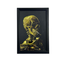 Load image into Gallery viewer, Skull Smoking Framed Print
