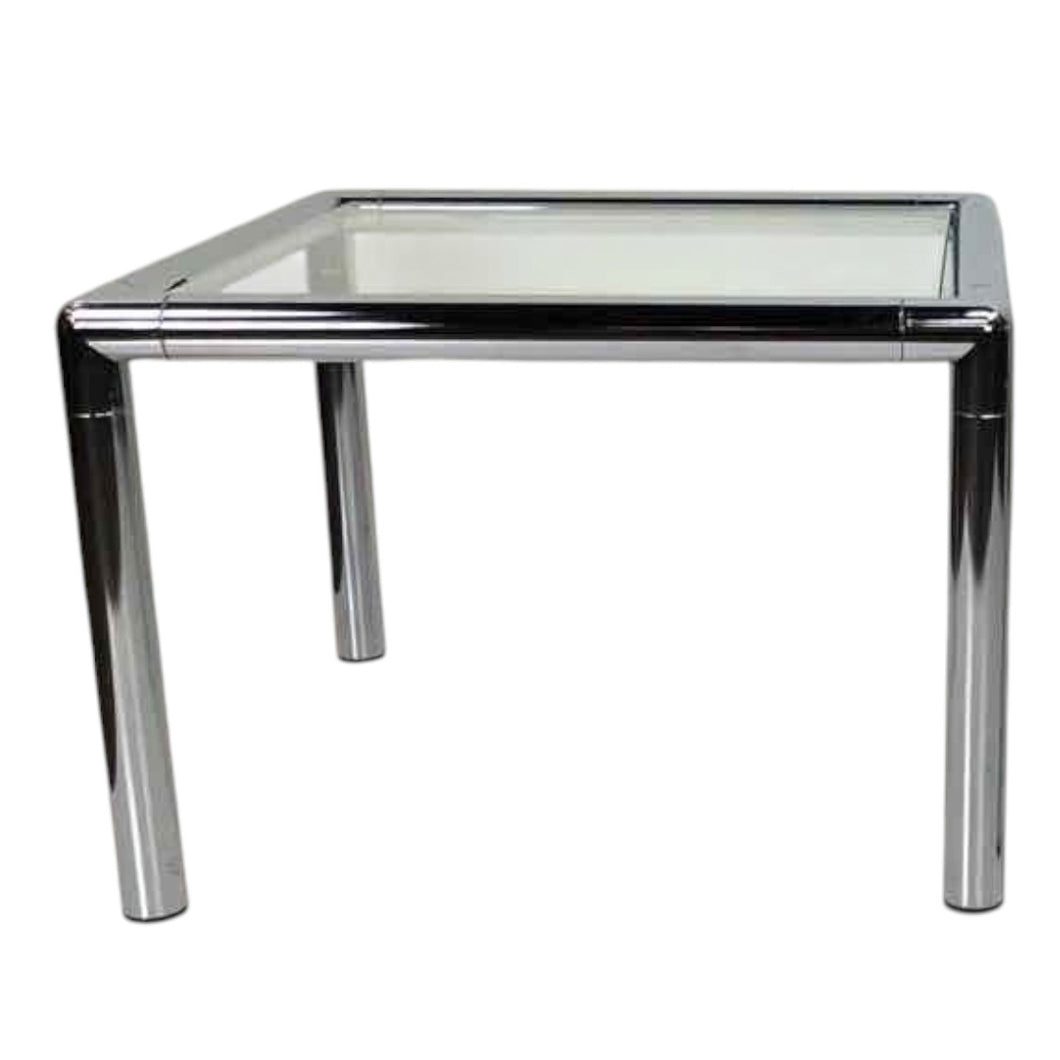 Tubular Chrome End Table