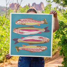 Load image into Gallery viewer, Rainbow &amp; Brown Trout Print
