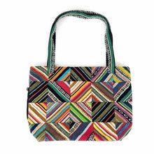 Load image into Gallery viewer, Woven Patchwork Tote