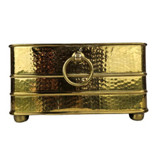 Load image into Gallery viewer, Large Hammered Brass Planter